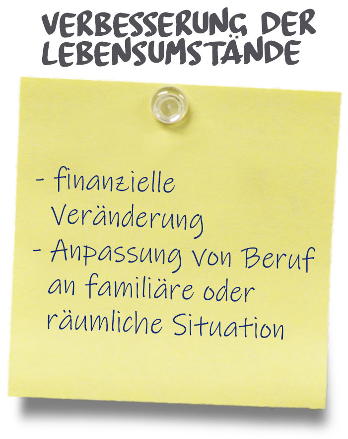 Benefit: Verbesserung der Lebensumstände